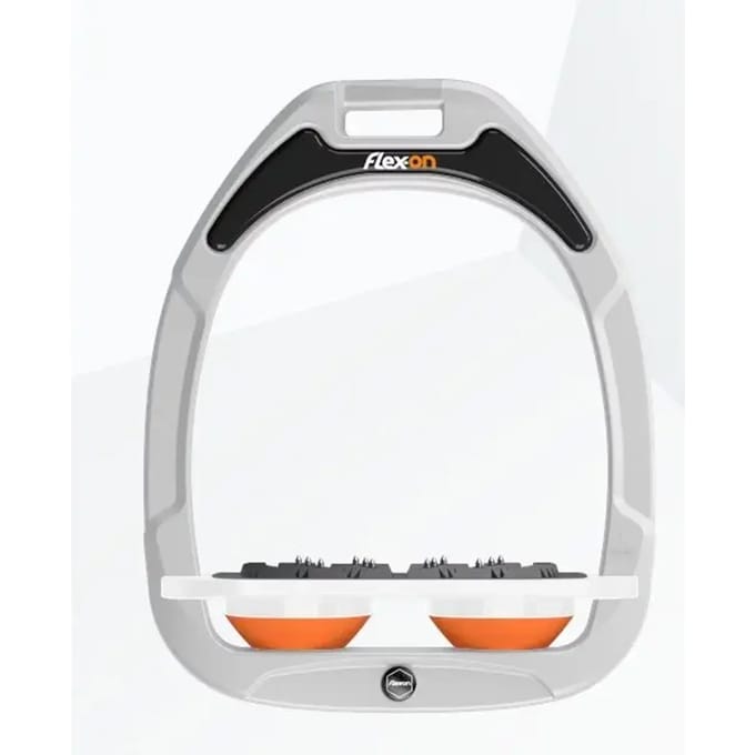 Platte Ultra Grip Beugels Wit/Wit/Oranje Flex-On Green Composite