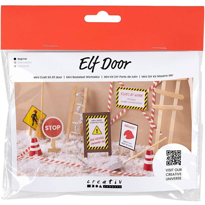 Mini Knutselkit kerstman deur "In aanbouw"