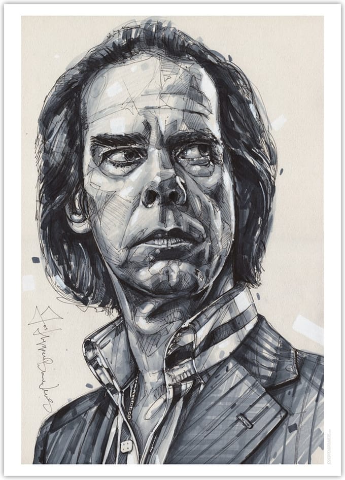 Nick Cave poster 50x70 cm
