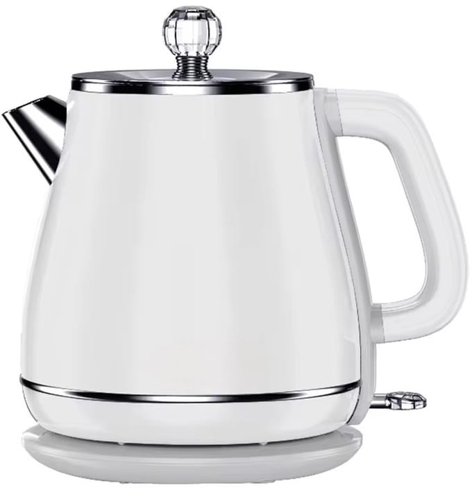 Luxe Waterkoker Retro | 1,8L | Vintage | 1800W | RVS | Wit