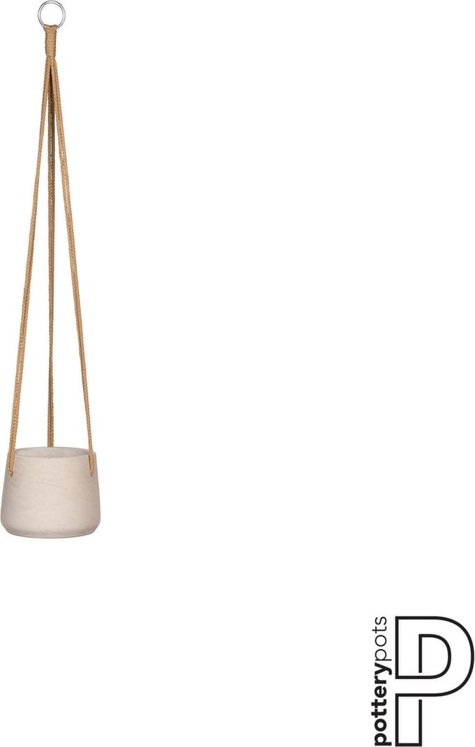 Pottery Pots Bloempot-Hangpot Patt Grey washed-Grijs D 13,5 cm H 11 cm (om op te hangen)