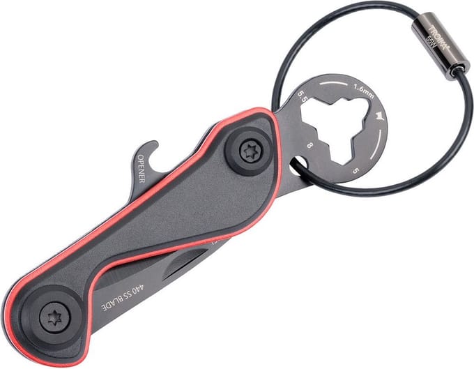 Troika sleutelhanger mini multi - tool 9 functies