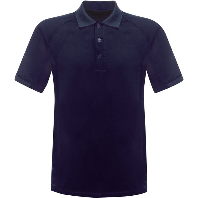 Regatta Heren Coolweave Korte Mouwen Poloshirt (Marine)