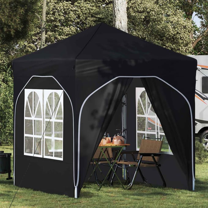 vidaXL - Pop-up - Feesttent - 192 - x - 192 - x - 245 - cm - Antraciet