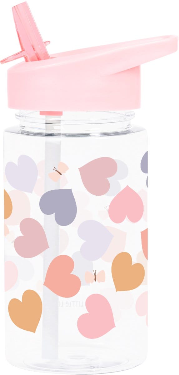 A Little Lovely Company - Drinkfles - Drinkbus- Hartjes