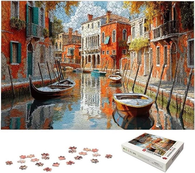 Houten Puzzel - Landschap Legpuzzel - Ontspanning Thuis - 2000 Stukjes - 100x70 cm - Meerkleurig