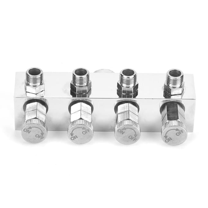 Multifunctionele Verstelbare Aluminium Luchtslang Splitter Airbrush Adapter Fitting Accessoires #1 white