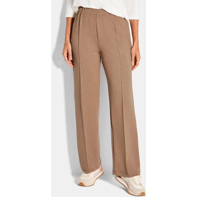 Losvallende joggingbroek - beige - Gr. 48 van Goldner Fashion
