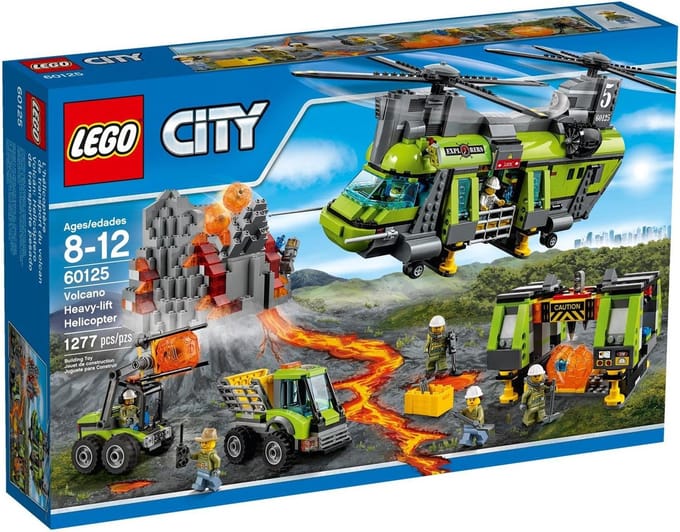 LEGO City Volcano Heavy-lift Helicopter, Bouwpakket, 8 jaar, 1277 stuk(s)