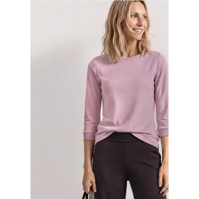 Shirt met 3/4-mouwen en een boothals