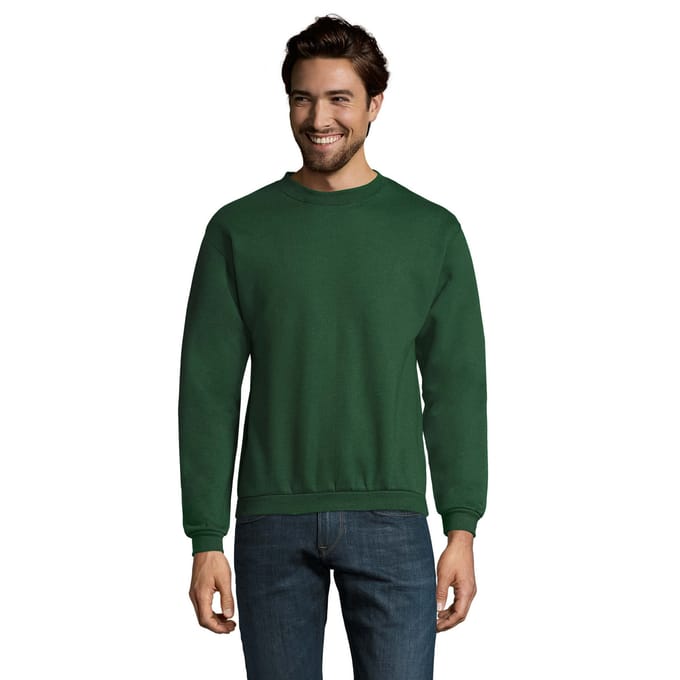 SOLS Heren Spider Ronde Hals Sweatshirt (Fles groen)