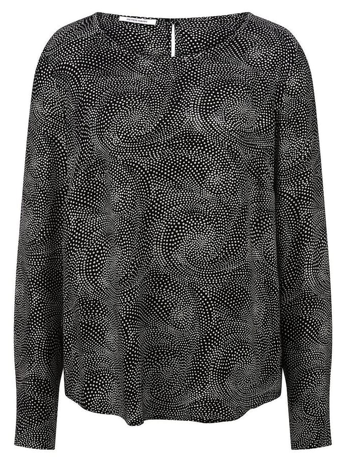 Blouse Van Peter Hahn zwart