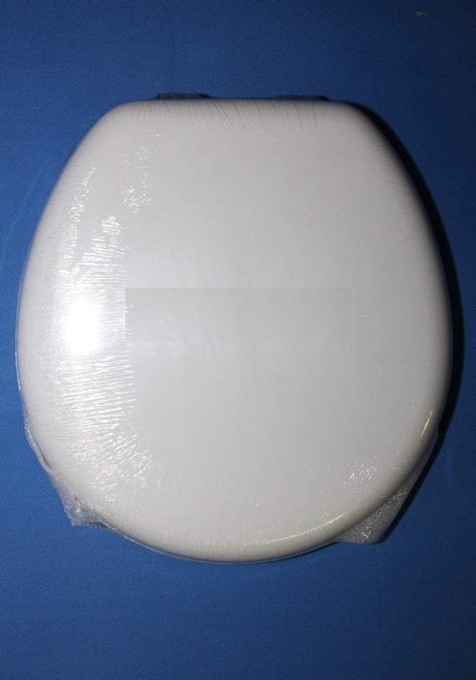 Toiletzitting Hout - Zitting Deksel - Badkamer Renovatie - Hars Coating - Wit