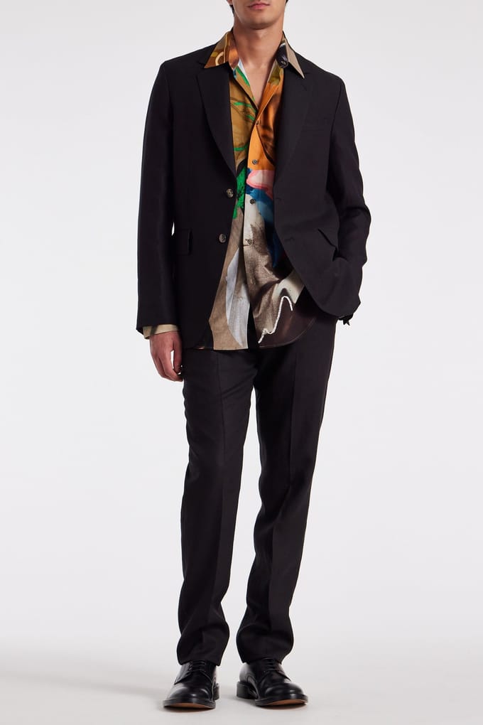 Paul Smith Mens 2 Button Jacket Black Größe: 52 | Blazer Outlet | Herren | Schwarz
