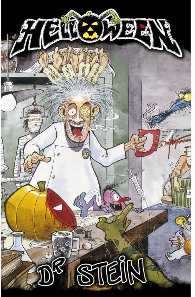 Helloween - Dr. Stein Textiel Poster - Multicolours