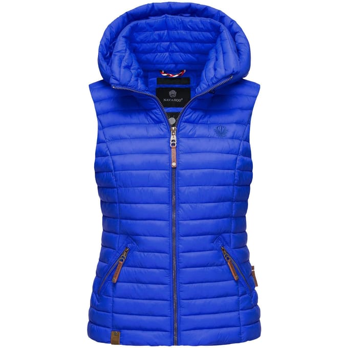 Navahoo Dames Gewatteerde Bodywarmer Shadaa – Lichte Weste met Afneembare Capuchon