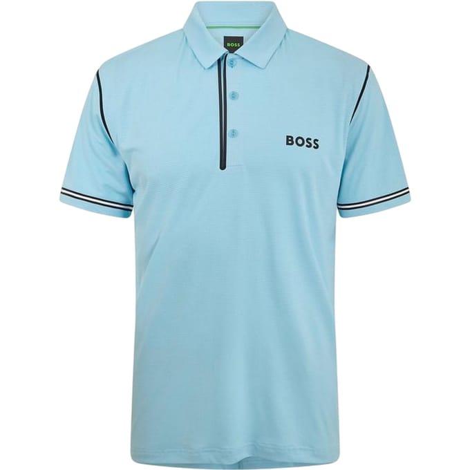 Boss Paddytech Goc-poloshirt met kraag voor heren (Pastelblauw)