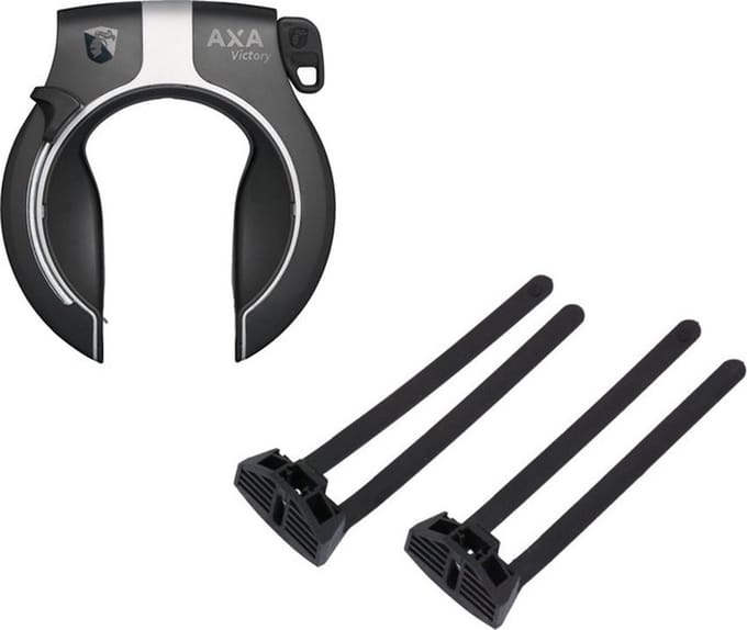 Axa Victory ART2 Ringslot Zwart + Flex Mount Bevestigingset