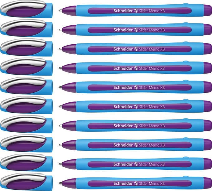 Schneider balpen - Slider Memo - XB - 1,4mm - violet - 10 stuks - S-150208-10