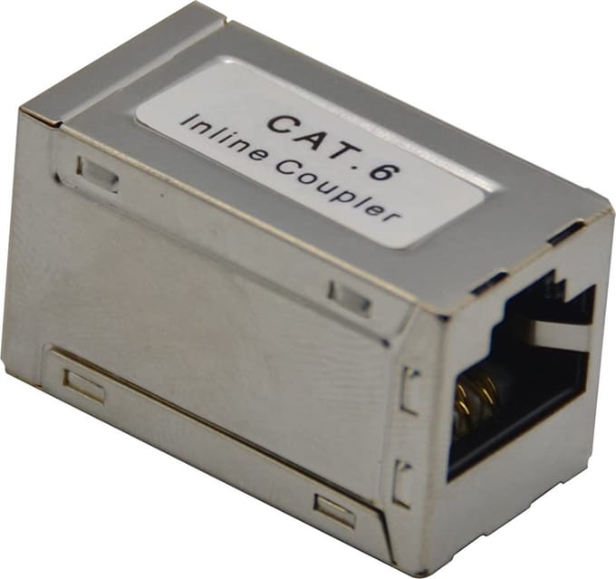 CAT 6 Modularkupplung SLIM (RJ45 Verbinder geschirmt)
