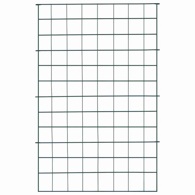vidaXL - Vijverhekset - 8 - st - 50 - x - 80 - cm - Staal - Groen