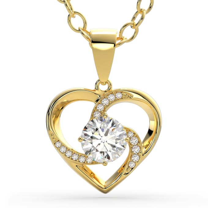 SERASAR Zilveren Damesketting [Emotion] - Goud - 18-Karaats Gouden Sieraden