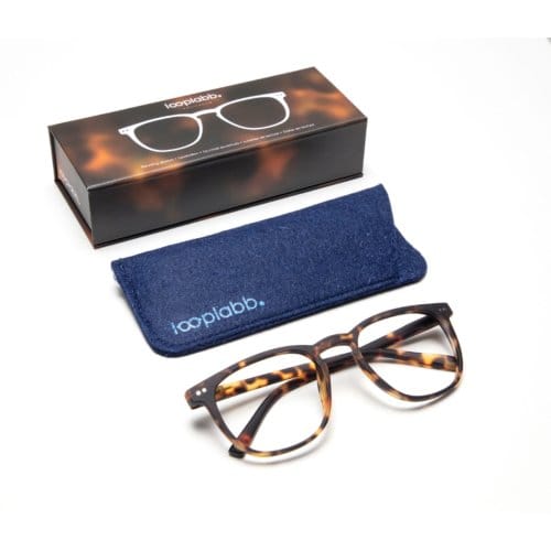 Looplabb leesbril sterkte +1,00 model the george schildpad