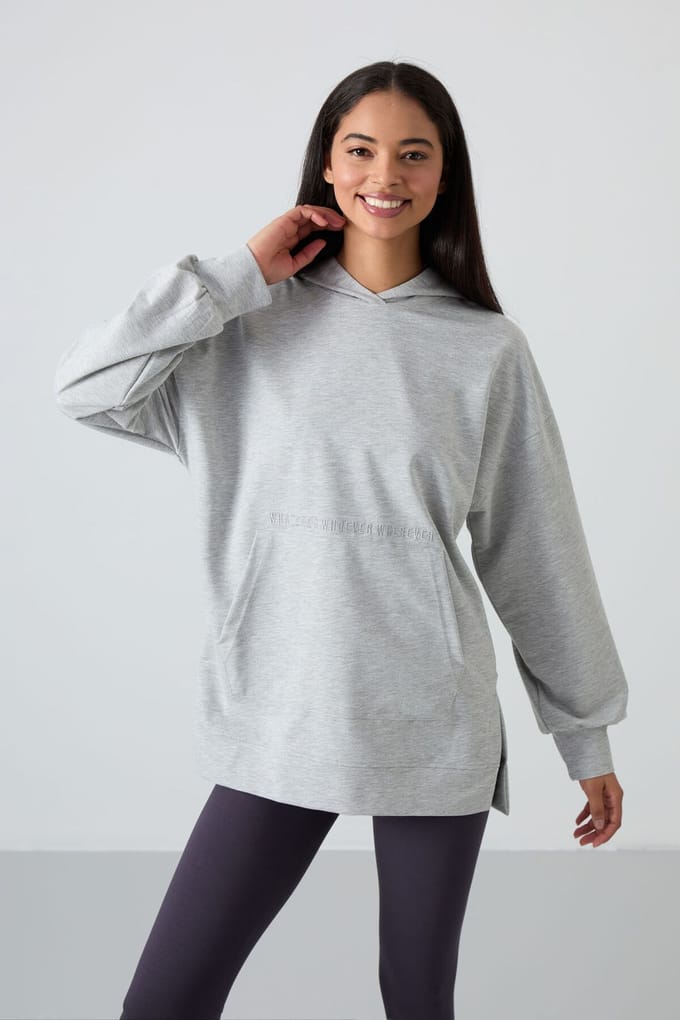 Overmaat Hoodie met Print
