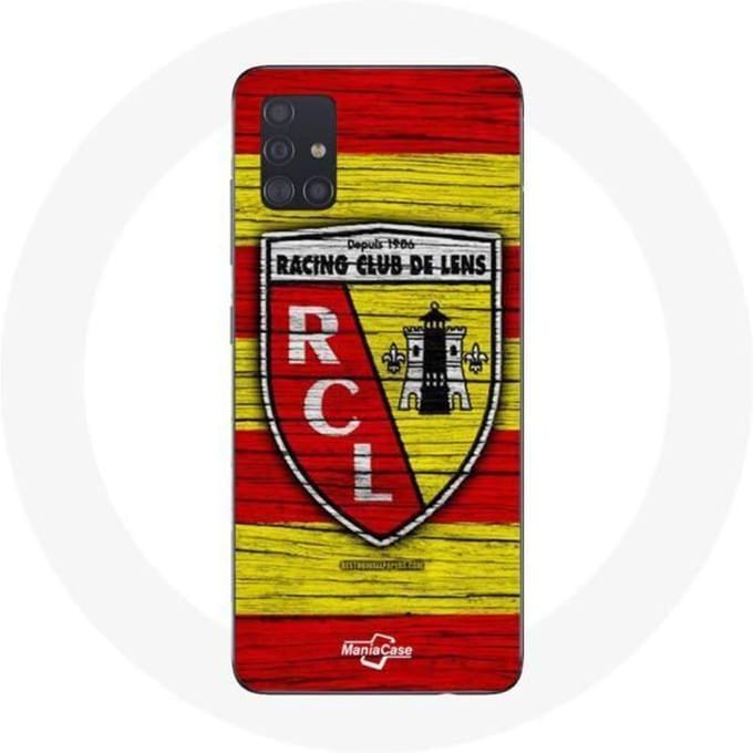 Coque - Maniacase - Samsung Galaxy A71 - Rcl lens original - Jaune et rouge - Souple noir