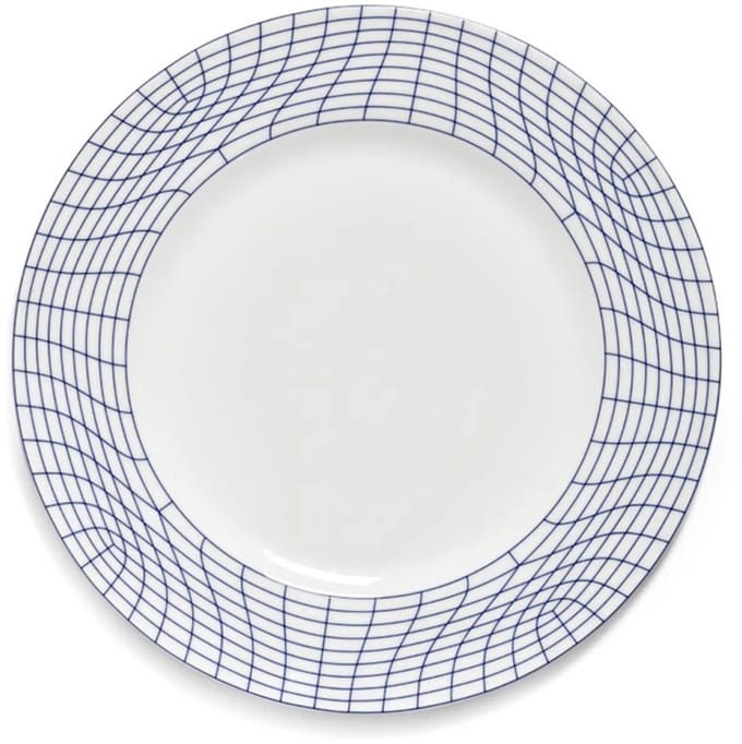 Serax Ann Van Hoey Nido plat bord D29cm blauw /wit