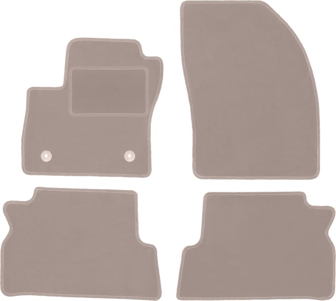 Beige veloursmatten voor: Ford C-MAX MK2 minivan (2011-2015)
