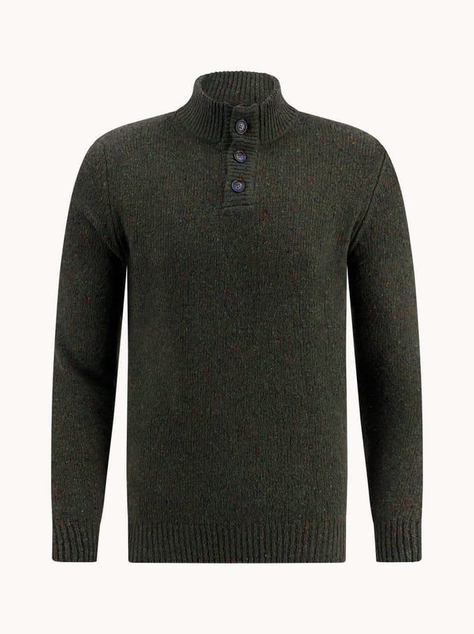 A Fish Named Fred Jumper knitted Hedge Green (32.504.313)