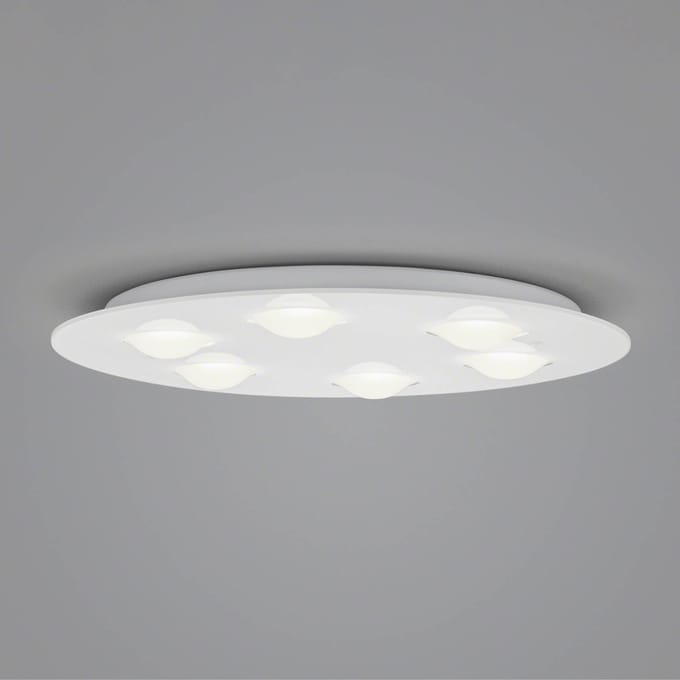 Helestra Nomi LED plafondlamp Ø49cm dim wit