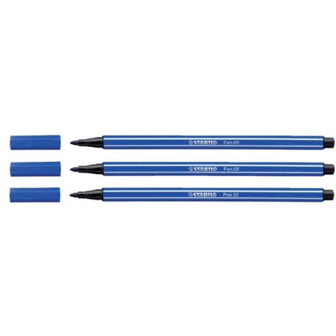 STABILO Pen 68 - Premium Viltstift - Korenbloem Blauw - per stuk