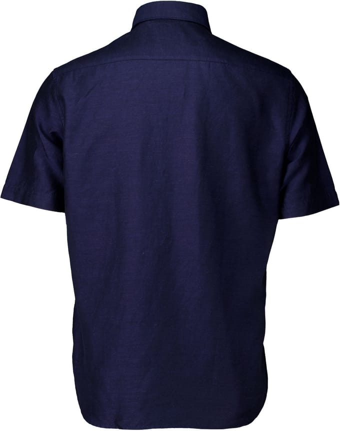 Eterna overhemd korte mouw donkerblauw
