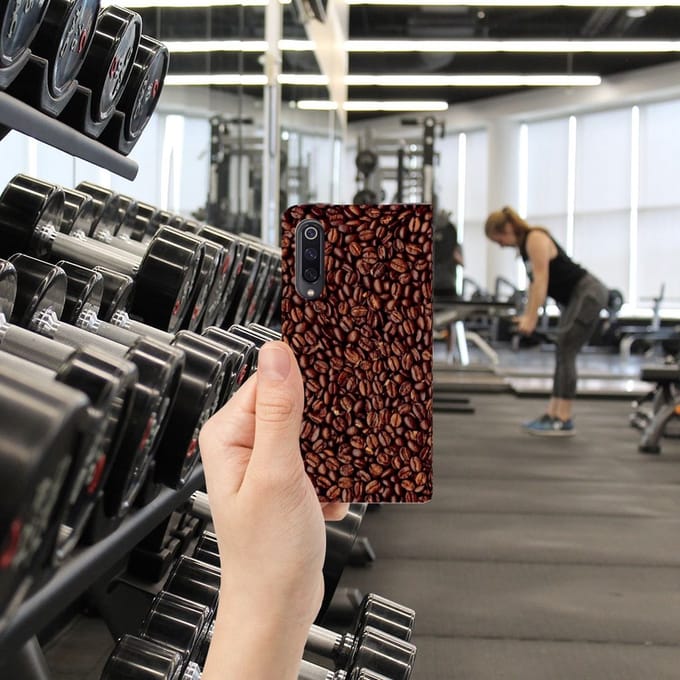 Xiaomi Mi 9 Flip Style Cover Koffiebonen