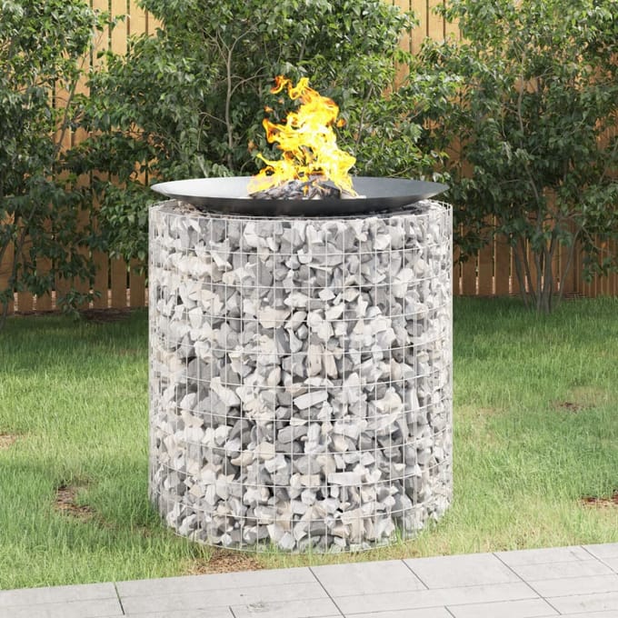 vidaXL - Schanskorf - vuurplaats - Ø - 100 - cm - gegalvaniseerd - ijzer