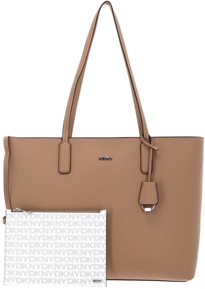 DKNY schoudertas Saige EW TZ Tote Cappucinno / Cream Lichtbruin
