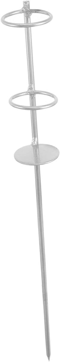 Parasol Anker - Parasolhouder Strand - Parasol Stabiliseren - Stevige Constructie - 48x5.5cm - Zilver