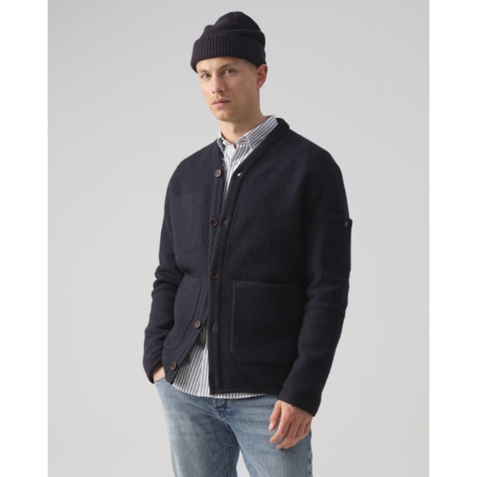 J.C. RAGS Vest Heren Donkerblauw