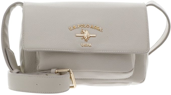 U.S. POLO ASSN. schoudertas Stanford Flap Bag Creme White crème
