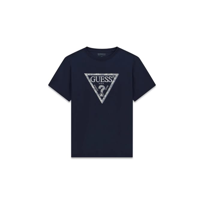 T-shirt Guess Triangle Leaves Embroide