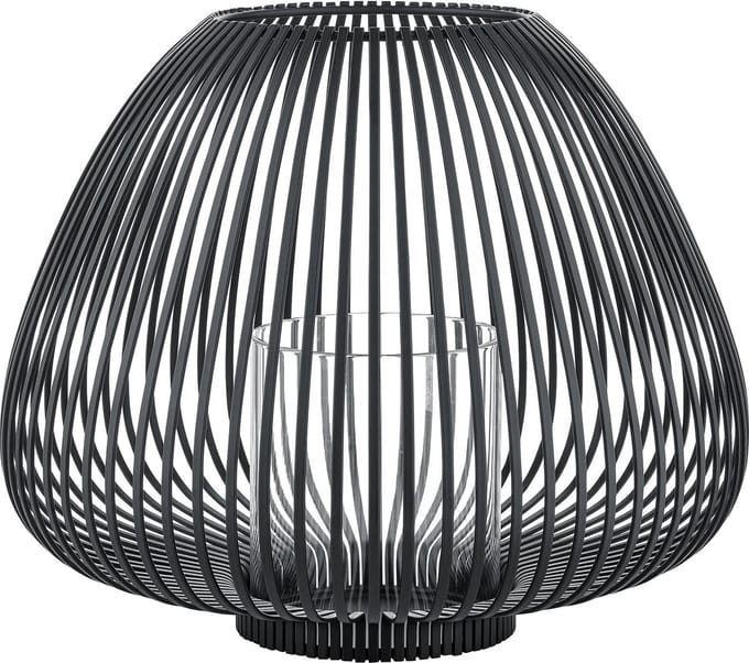 Blomus LYVA Lantaarn - H 26 cm, Ø 31 cm (M) - Zwart