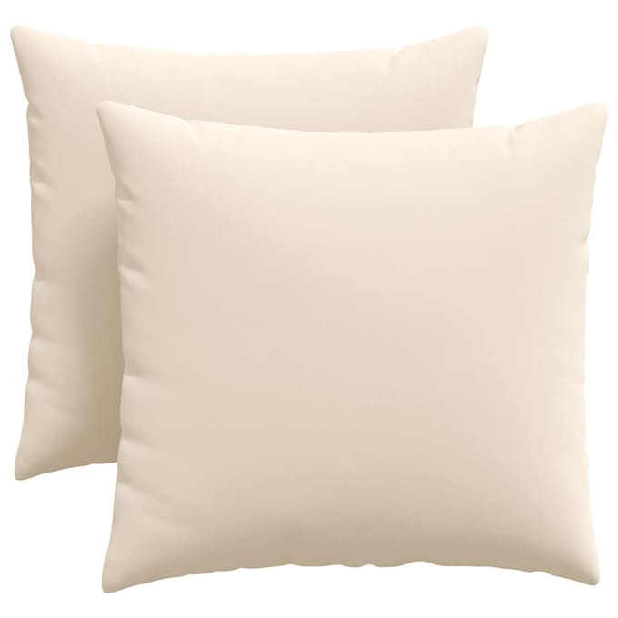 vidaXL - Zitkussens - 2 - st - Stof - Beige - 45 - x - 45 - cm