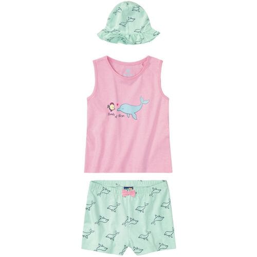 LUPILU Kinder kledingset (Lichtroze/lichtblauw, 86/92)