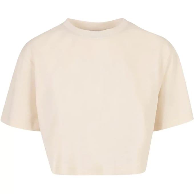 Urban Classics - Short Oversized Crop top - 5XL - Ivoorkleurig