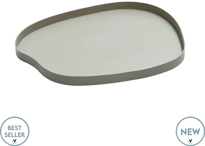 Dienblad Bariri | Small | Clay | Fijn structuur | L35 x B30 x H2 cm