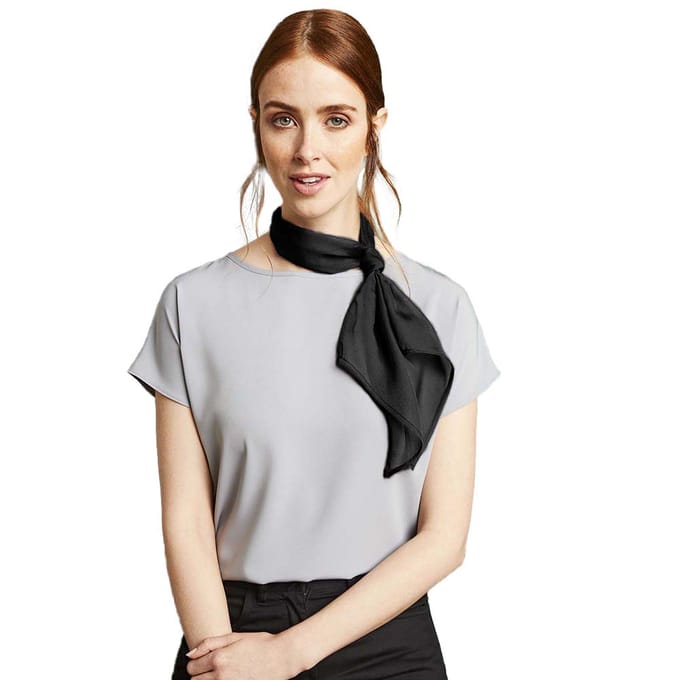Premier Dames/vrouwenwerk Chiffon Formele Sjaal (Zwart)