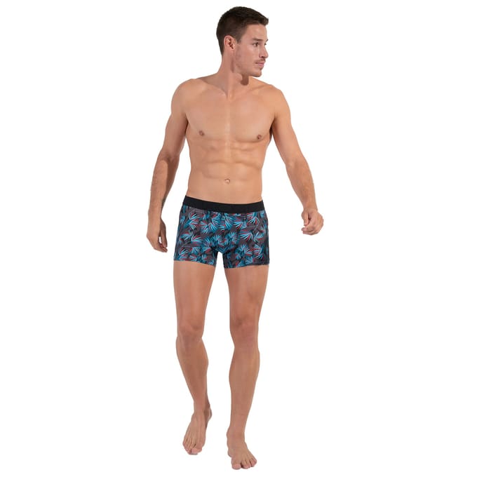 HOM - Hanoï Boxer briefs H01 - Dark grey print - mannen - S