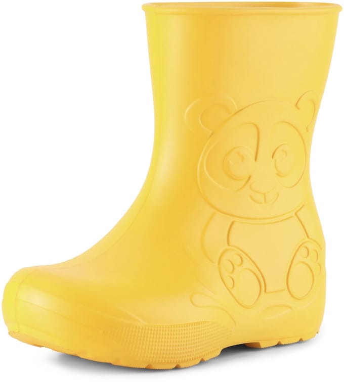 Ladeheid LA-CA-Panda Kinder Regenlaarzen - Rubber - Licht - EVA - Geel - 28/29